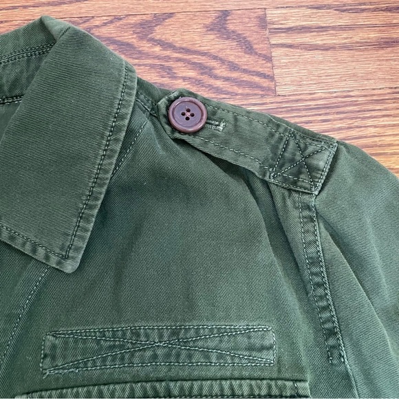 J.Crew Olive Green Button-Up Jacket Size Small - Picture 3 of 8